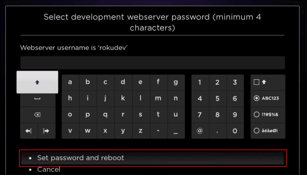 Enabling Developer Options on Roku