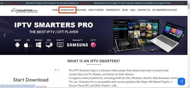 IPTV-Smarter für Windows herunterladen